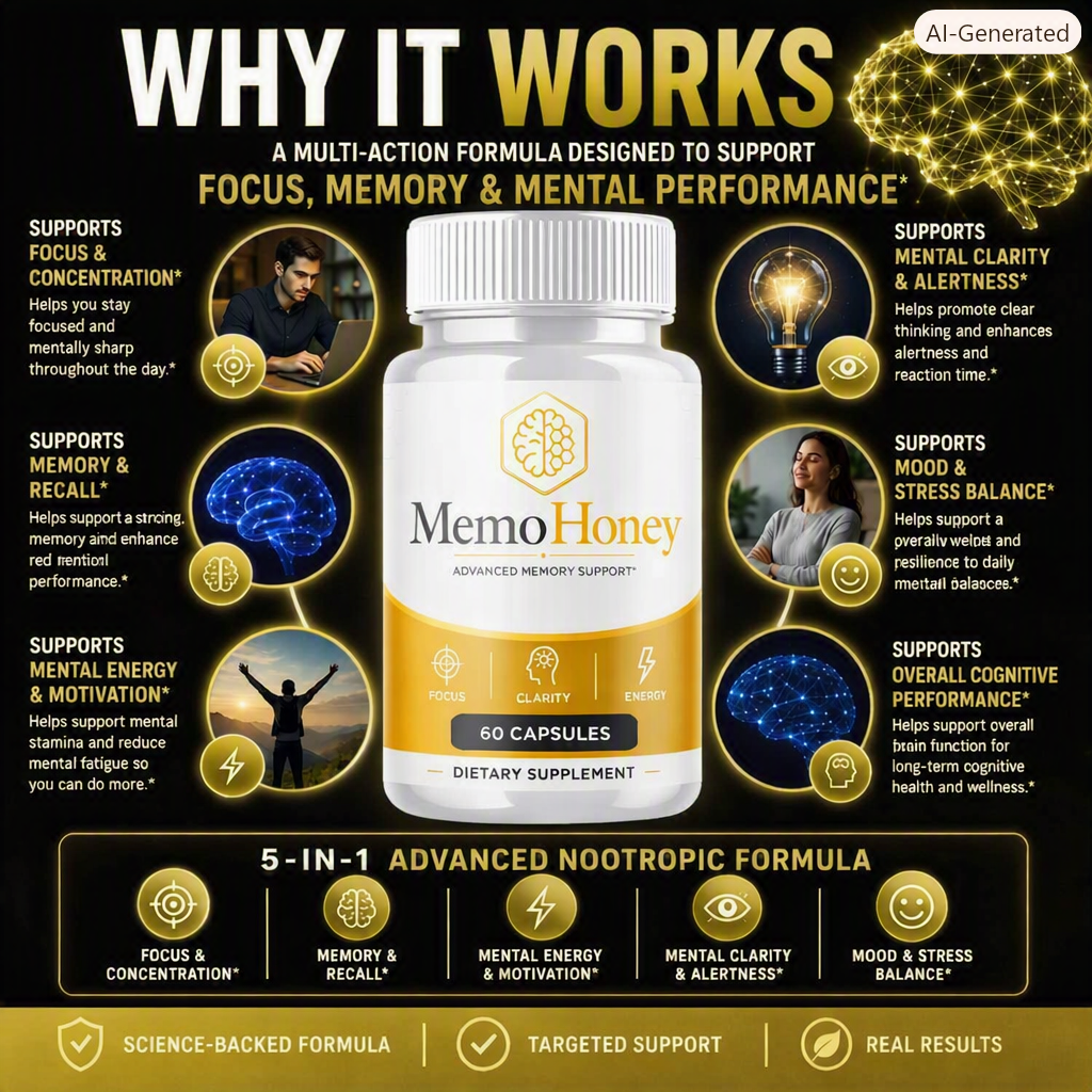 How MemoHoney works to support memory and focus